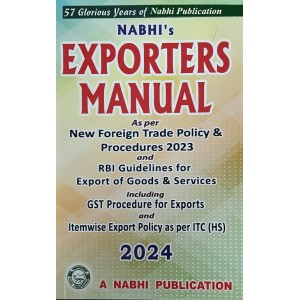 Nabhi Publication's Exporters Manual As Per New Foreign Trade Policy and Procedures 2023